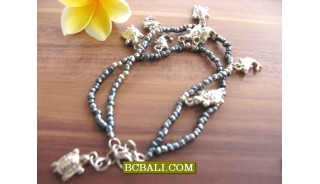 Bali Bead Anklets Charm Bracelets Wholesale Package